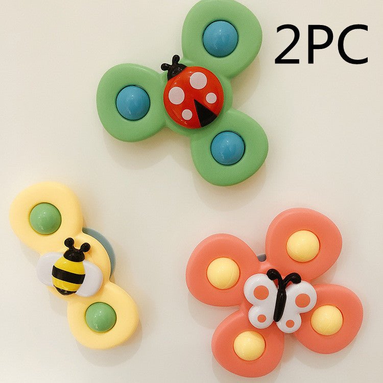 Kids Gyro Insect Sucker Spinner Rattle Bathroom Bath Toys Table Dinner Appease Toys for Baby Toddlers $37.18 Dana Fashion Color: 2PC SET6 Toys & Hobbies Overview: Cute insect exterior The cute insect appearance can attract the baby's attention when playin