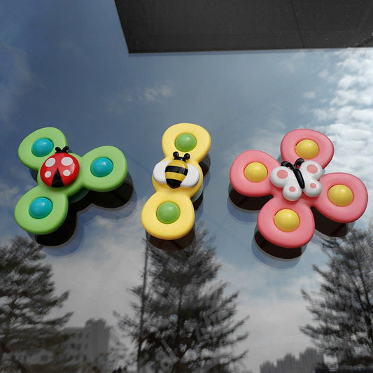 Kids Gyro Insect Sucker Spinner Rattle Bathroom Bath Toys Table Dinner Appease Toys for Baby Toddlers $37.18 Dana Fashion Color: 2PC SET6 Toys & Hobbies Overview: Cute insect exterior The cute insect appearance can attract the baby's attention when playin