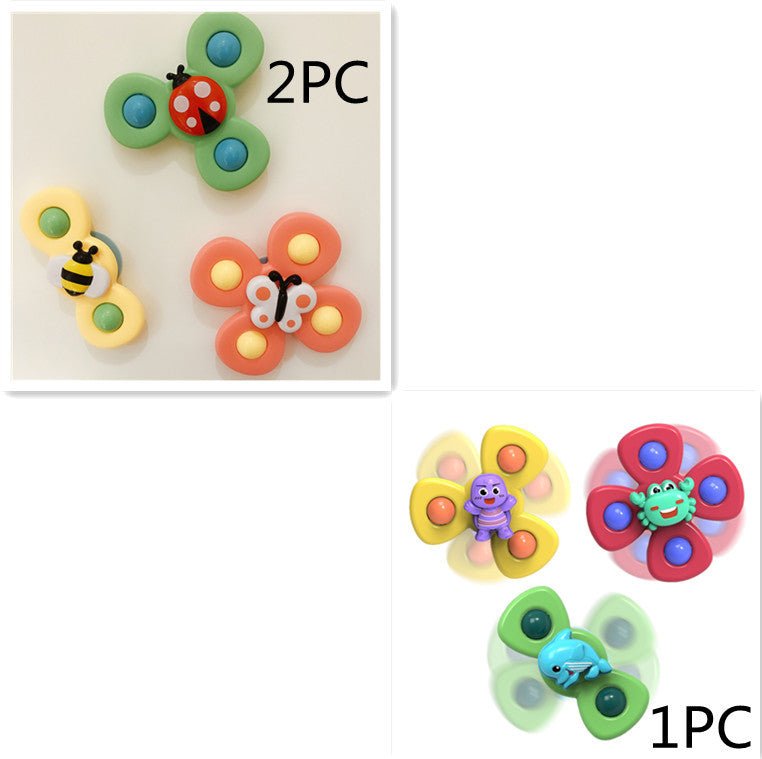 Kids Gyro Insect Sucker Spinner Rattle Bathroom Bath Toys Table Dinner Appease Toys for Baby Toddlers $59.27 Dana Fashion Color: Suit2 Toys & Hobbies Overview: Cute insect exterior The cute insect appearance can attract the baby's attention when playing s