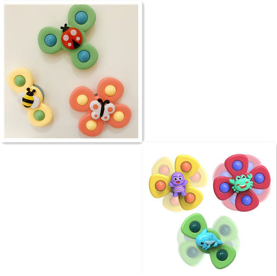 Kids Gyro Insect Sucker Spinner Rattle Bathroom Bath Toys Table Dinner Appease Toys for Baby Toddlers $40.64 Dana Fashion Color: Suit1 Toys & Hobbies Overview: Cute insect exterior The cute insect appearance can attract the baby's attention when playing s