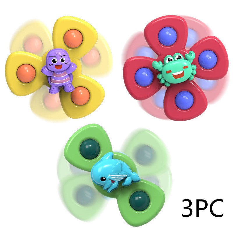 Kids Gyro Insect Sucker Spinner Rattle Bathroom Bath Toys Table Dinner Appease Toys for Baby Toddlers $51.84 Dana Fashion Color: 3PC SET6 Toys & Hobbies Overview: Cute insect exterior The cute insect appearance can attract the baby's attention when playin