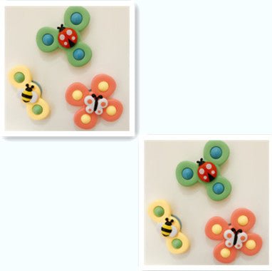 Kids Gyro Insect Sucker Spinner Rattle Bathroom Bath Toys Table Dinner Appease Toys for Baby Toddlers $37.18 Dana Fashion Color: 2PC SET6 Toys & Hobbies Overview: Cute insect exterior The cute insect appearance can attract the baby's attention when playin