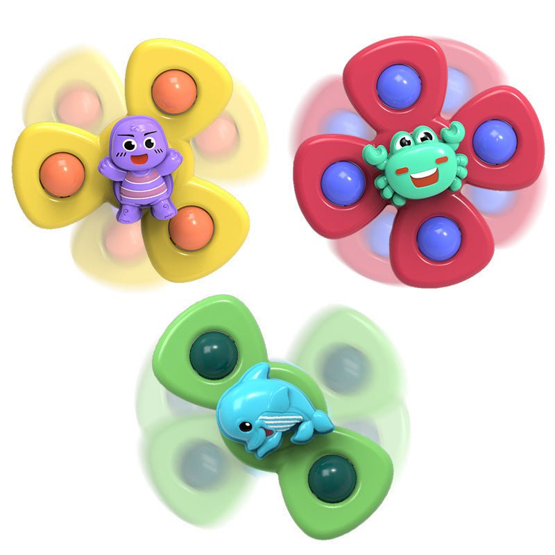 Kids Gyro Insect Sucker Spinner Rattle Bathroom Bath Toys Table Dinner Appease Toys for Baby Toddlers $32.60 Dana Fashion Color: SET6 Toys & Hobbies Overview: Cute insect exterior The cute insect appearance can attract the baby's attention when playing so