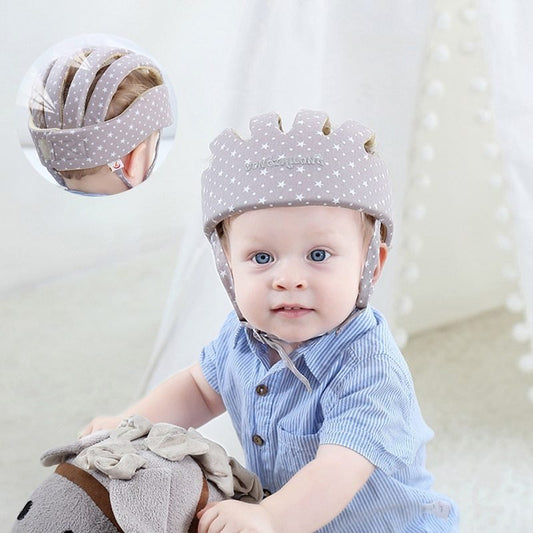 Kids Hat Cotton Protective Helmet Safety $124.07 Dana Fashion Color: Camouflage red Baby & Mother Filler: DuPont fiber Pillow fabric: polyester fiber Applicable object: 1-2 years old Shape: round