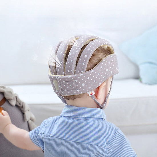 Kids Hat Cotton Protective Helmet Safety $124.07 Dana Fashion Color: Camouflage red Baby & Mother Filler: DuPont fiber Pillow fabric: polyester fiber Applicable object: 1-2 years old Shape: round