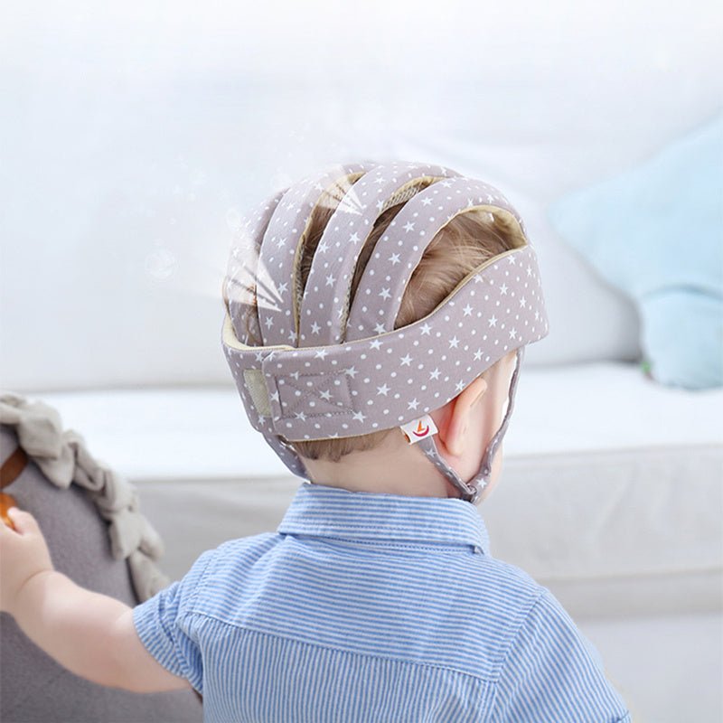 Kids Hat Cotton Protective Helmet Safety $124.07 Dana Fashion Color: Camouflage red Baby & Mother Filler: DuPont fiber Pillow fabric: polyester fiber Applicable object: 1-2 years old Shape: round
