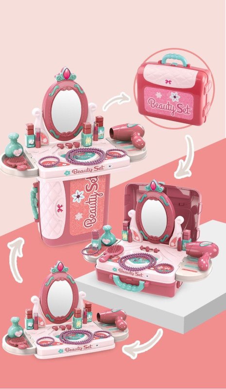 Kids Toys Doctor Makeup Dresser Tools $41.07 Dana Fashion style: Kitchen green Toys & Hobbies Product information: Packing: color box Weight: about 0.82kg Toy material: plastic/plastic Color: Xiongcheng handbag (kitchen pink), Xiongcheng handbag (kitchen
