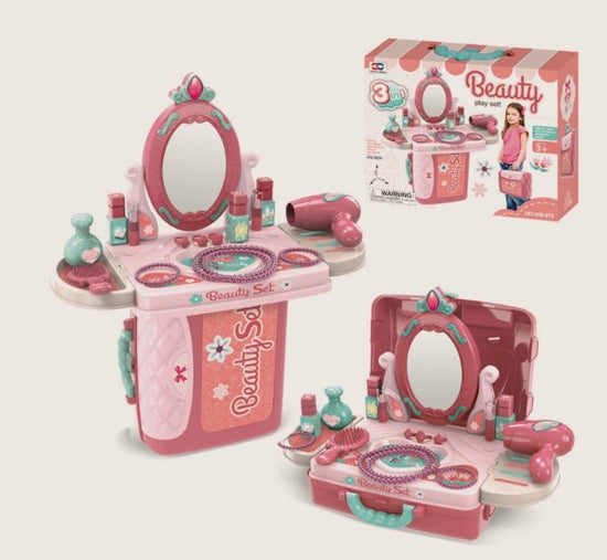 Kids Toys Doctor Makeup Dresser Tools $41.07 Dana Fashion style: Make up Toys & Hobbies Product information: Packing: color box Weight: about 0.82kg Toy material: plastic/plastic Color: Xiongcheng handbag (kitchen pink), Xiongcheng handbag (kitchen green)