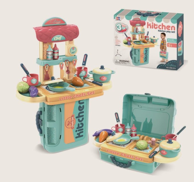 Kids Toys Doctor Makeup Dresser Tools $41.07 Dana Fashion style: Kitchen green Toys & Hobbies Product information: Packing: color box Weight: about 0.82kg Toy material: plastic/plastic Color: Xiongcheng handbag (kitchen pink), Xiongcheng handbag (kitchen