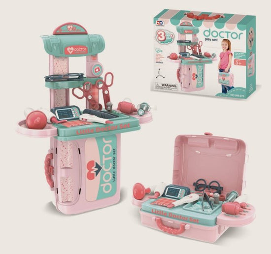 Kids Toys Doctor Makeup Dresser Tools $41.07 Dana Fashion style: Medical equipment Toys & Hobbies Product information: Packing: color box Weight: about 0.82kg Toy material: plastic/plastic Color: Xiongcheng handbag (kitchen pink), Xiongcheng handbag (kitc