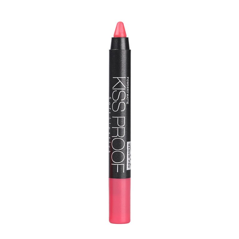 Kissproof lipstick Matte $13.74 Dana Fashion style: 4 makeup product description Product Name: Non-stick cup lipstick pen Color number: 19 colors Net weight: 18g Gross weight: 20g Single diameter: 11.8*1.4 (cm) Outer size: 12*2.7*1.1 (cm)