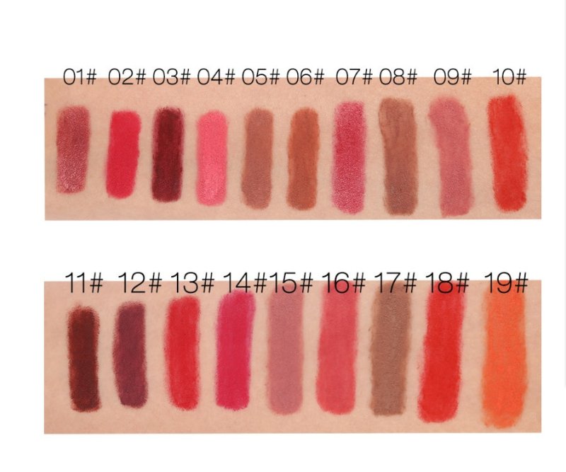 Kissproof lipstick Matte $13.74 Dana Fashion style: 1 makeup product description Product Name: Non-stick cup lipstick pen Color number: 19 colors Net weight: 18g Gross weight: 20g Single diameter: 11.8*1.4 (cm) Outer size: 12*2.7*1.1 (cm)