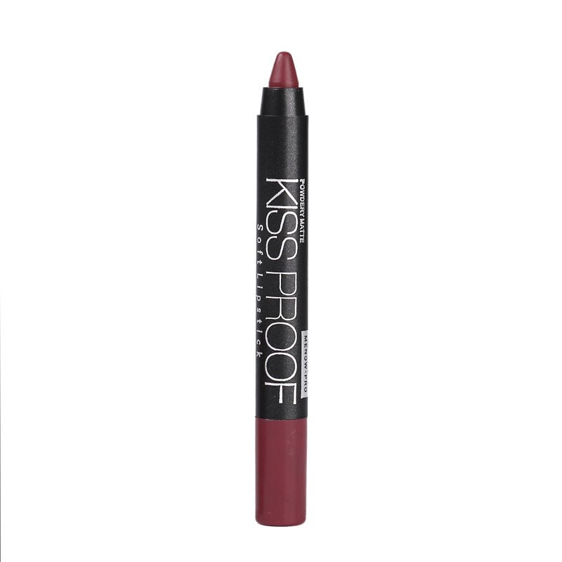 Kissproof lipstick Matte $13.74 Dana Fashion style: 12 makeup product description Product Name: Non-stick cup lipstick pen Color number: 19 colors Net weight: 18g Gross weight: 20g Single diameter: 11.8*1.4 (cm) Outer size: 12*2.7*1.1 (cm)