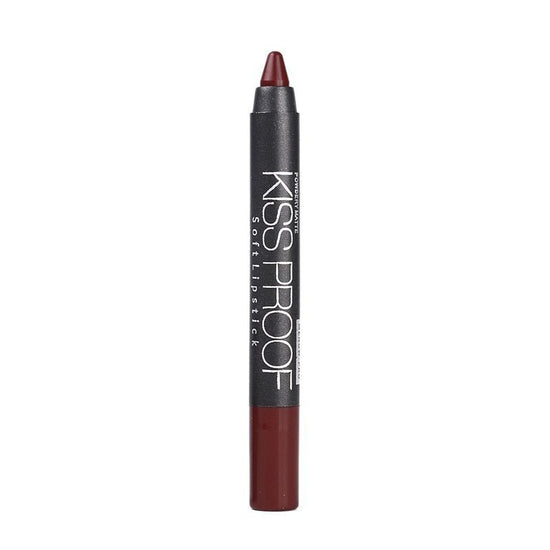 Kissproof lipstick Matte $13.74 Dana Fashion style: 3 makeup product description Product Name: Non-stick cup lipstick pen Color number: 19 colors Net weight: 18g Gross weight: 20g Single diameter: 11.8*1.4 (cm) Outer size: 12*2.7*1.1 (cm)
