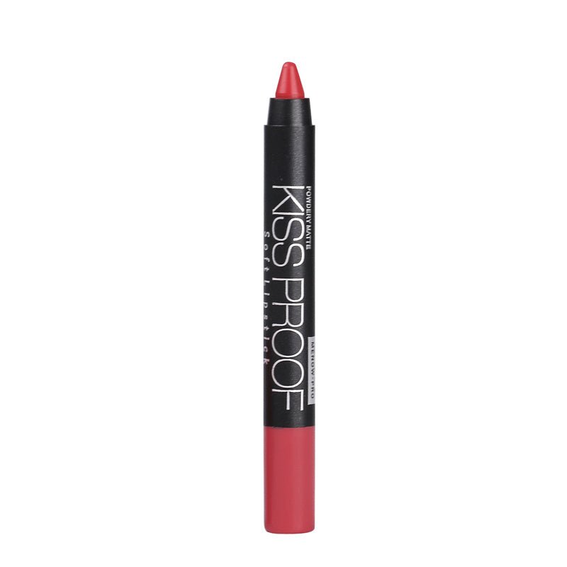 Kissproof lipstick Matte $13.74 Dana Fashion style: 16 makeup product description Product Name: Non-stick cup lipstick pen Color number: 19 colors Net weight: 18g Gross weight: 20g Single diameter: 11.8*1.4 (cm) Outer size: 12*2.7*1.1 (cm)