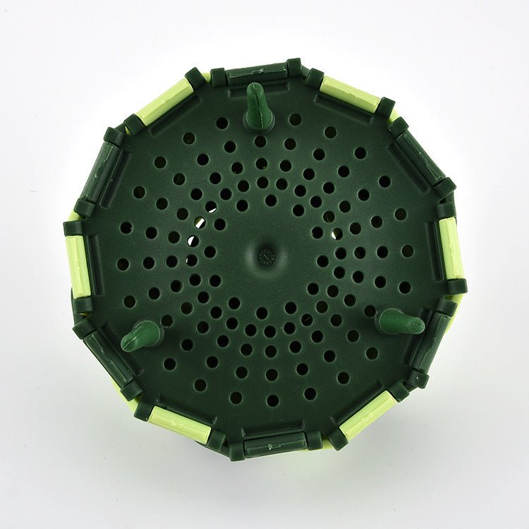 Kitchen Foldable And Retractable Fruit Basket In Plastic Steamer With Handle $19.50 Dana Fashion Color: Dark Blue Dana's Kitchen Overview 1. PP material, heat resistance temperature can reach 150 degrees Celsius, easy to clean, high temperature resistance