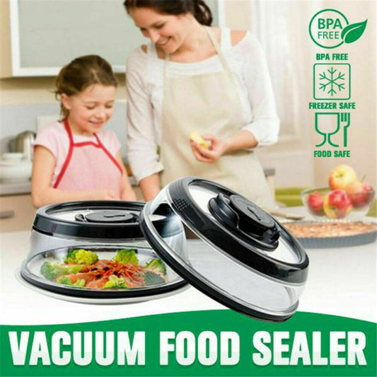 Kitchen Fresh-Keeping Cover Vacuum Food Sealer $27.28 Dana Fashion Color: Black Size: L quantity: 1pc Dana's Kitchen Overview: 1. Made of ABS and silicone material, BPA-FREE, Dishwasher & microwave oven safe. Features with round-shape handle, easy to grip