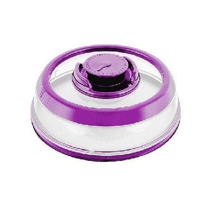 Kitchen Fresh-Keeping Cover Vacuum Food Sealer $27.28 Dana Fashion Color: Purple Size: L quantity: 1pc Dana's Kitchen Overview: 1. Made of ABS and silicone material, BPA-FREE, Dishwasher & microwave oven safe. Features with round-shape handle, easy to gri