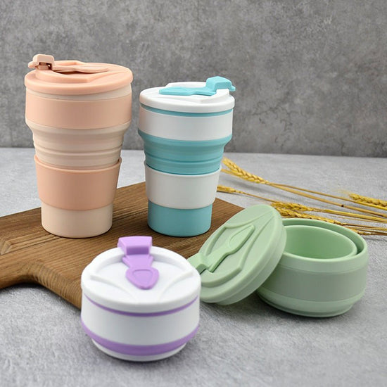 Kitchen Gadgets Folding Cup Collapsible Mug With Cover Coffee Travel Outdoors Portable Water Drinking Tea Cups $19.50 Dana Fashion Color: Light Blue capacity: 350ML Dana's Kitchen Overview: 1. THE cup cover is designed to strengthen the sealing, so it is