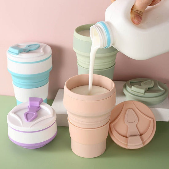 Kitchen Gadgets Folding Cup Collapsible Mug With Cover Coffee Travel Outdoors Portable Water Drinking Tea Cups $19.50 Dana Fashion Color: Light Blue capacity: 350ML Dana's Kitchen Overview: 1. THE cup cover is designed to strengthen the sealing, so it is