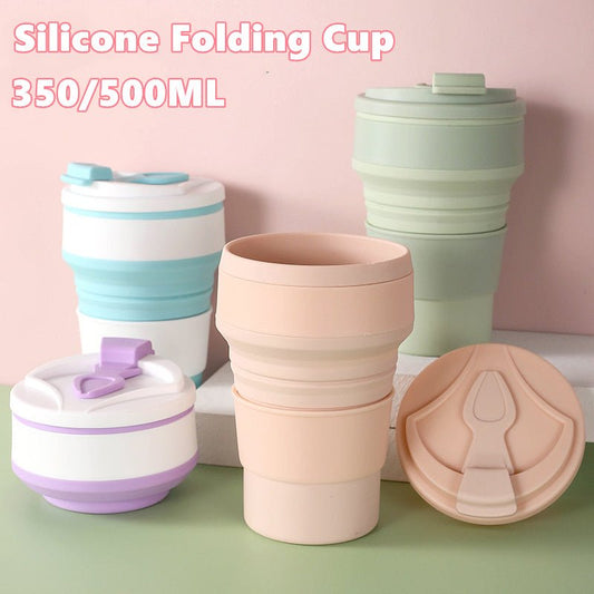 Kitchen Gadgets Folding Cup Collapsible Mug With Cover Coffee Travel Outdoors Portable Water Drinking Tea Cups $19.50 Dana Fashion Color: Light Blue capacity: 350ML Dana's Kitchen Overview: 1. THE cup cover is designed to strengthen the sealing, so it is
