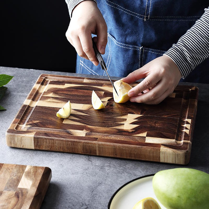 Kitchen Household Parquet Solid Wood Cutting Board $87.15 Dana Fashion Color: Brown Size: L Dana's Kitchen Overview: Cut fruit, cut vegetables, clam meat, clam meat, etc. *Dimensional data are measured by hand, the error is 0.5 1cm, please refer to the ac