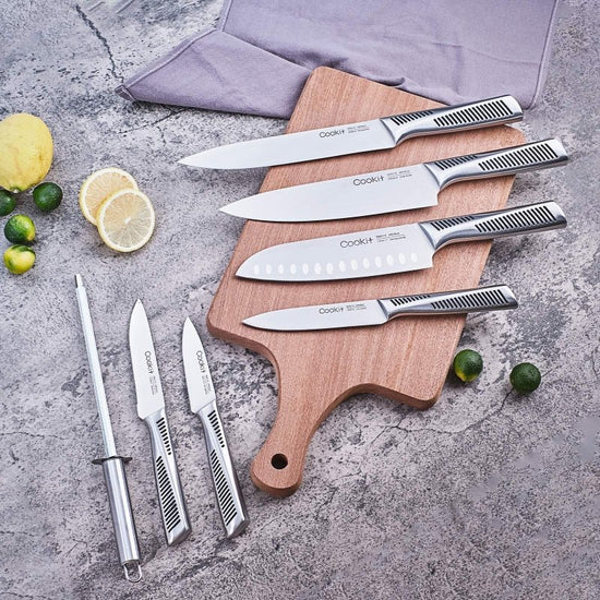 Kitchen Knife Set, 15 Piece Knife Sets with Block, Chef Knives with Non-Slip German Stainless Steel Hollow Handle Cutlery Set with Multifunctional Scissors Knife Sharpener Amazon Platform Banned $194.30 Dana Fashion default: default Dana's Kitchen Feature