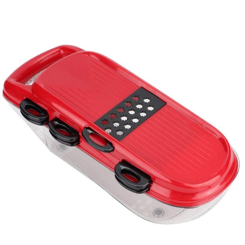 Kitchen Multifunctional Kitchen Utensils $89.50 Dana Fashion Color: Red Dana's Kitchen Product information: Name: Multi-function vegetable cutter Material: stainless steel+ABS+PET Composition: 7 blades + 1 vegetable cutter body + 1 PET capacity + 1 hand g