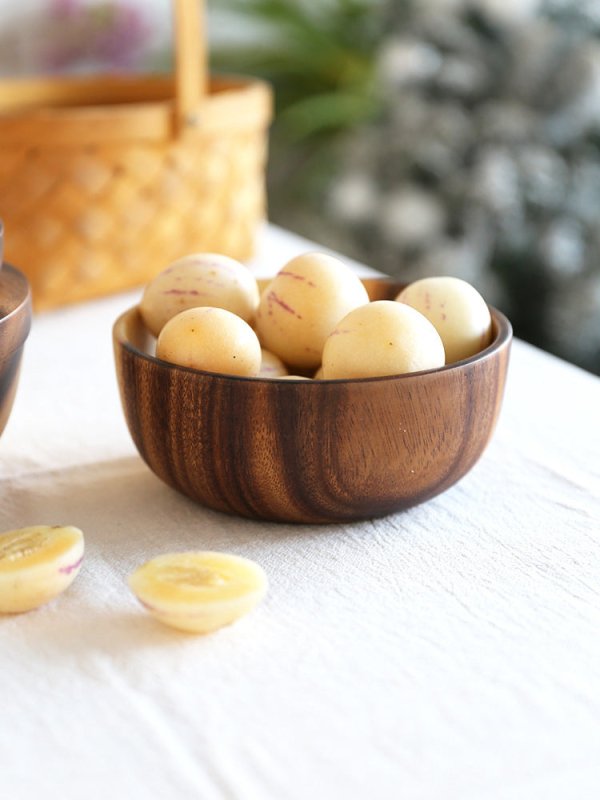 Kitchen Natural Wooden Bowl Household Fruit Bowl Salad Bowl For Home Restaurant Food Container Wooden Utensils Note The Size Hot $19.94 Dana Fashion Color: Brown Size: 10X6cm Dana's Kitchen Overview: Exquisite handmade wooden bowl with beautiful wood grai