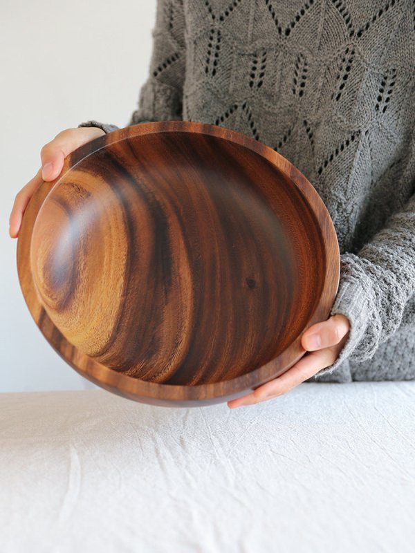 Kitchen Natural Wooden Bowl Household Fruit Bowl Salad Bowl For Home Restaurant Food Container Wooden Utensils Note The Size Hot $19.94 Dana Fashion Color: Brown Size: 10X6cm Dana's Kitchen Overview: Exquisite handmade wooden bowl with beautiful wood grai