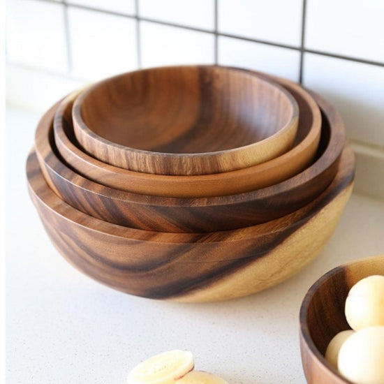 Kitchen Natural Wooden Bowl Household Fruit Bowl Salad Bowl For Home Restaurant Food Container Wooden Utensils Note The Size Hot $19.94 Dana Fashion Color: Brown Size: 10X6cm Dana's Kitchen Overview: Exquisite handmade wooden bowl with beautiful wood grai
