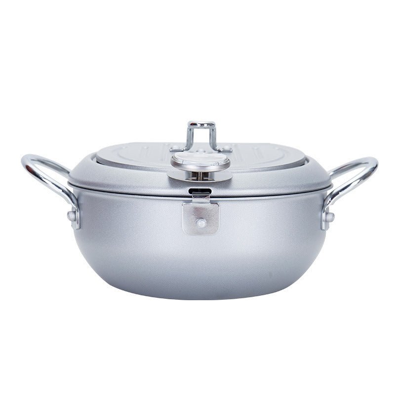 Kitchen Pot $90.95 Dana Fashion Color: Silver Size: 20X8cm Dana's Kitchen [Name] deep fryer. [Material] pot body: 304 stainless steel [Specification] 20m [Applicable number] 1-2 people [Process] perfusion process [Note] This product is a special fryer, no