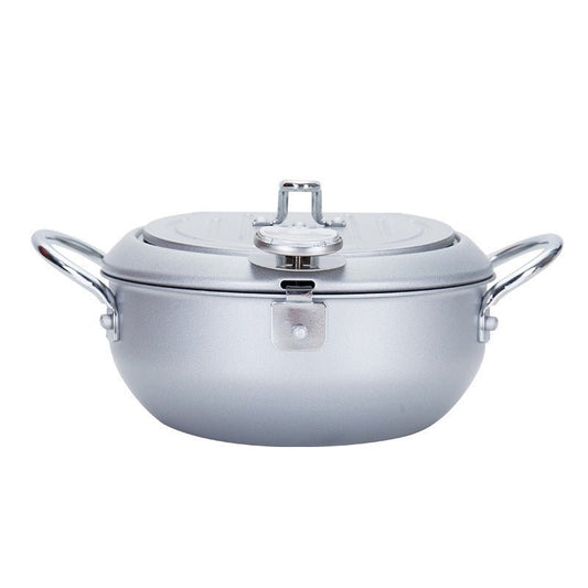 Kitchen Pot $90.95 Dana Fashion Color: Silver Size: 20X8cm Dana's Kitchen [Name] deep fryer. [Material] pot body: 304 stainless steel [Specification] 20m [Applicable number] 1-2 people [Process] perfusion process [Note] This product is a special fryer, no