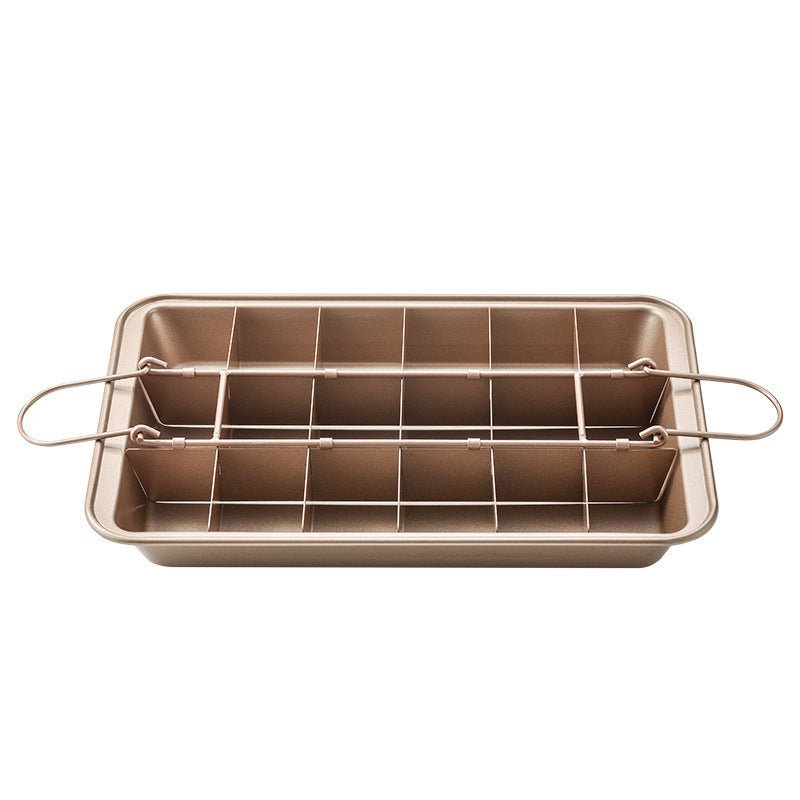 Kitchen Solid Bottom Thickened Square Brownie Pan Home Bakery $41.93 Dana Fashion 颜色: single Dana's Kitchen Product information: Material: stainless steel Style: modern and simple Color: Brown Feature: Food-grade quality stainless steel, non-toxic large c