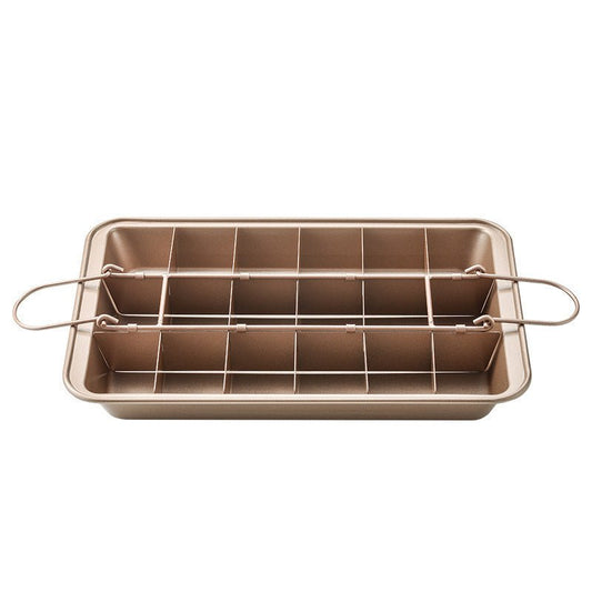 Kitchen Solid Bottom Thickened Square Brownie Pan Home Bakery $41.93 Dana Fashion 颜色: single Dana's Kitchen Product information: Material: stainless steel Style: modern and simple Color: Brown Feature: Food-grade quality stainless steel, non-toxic large c