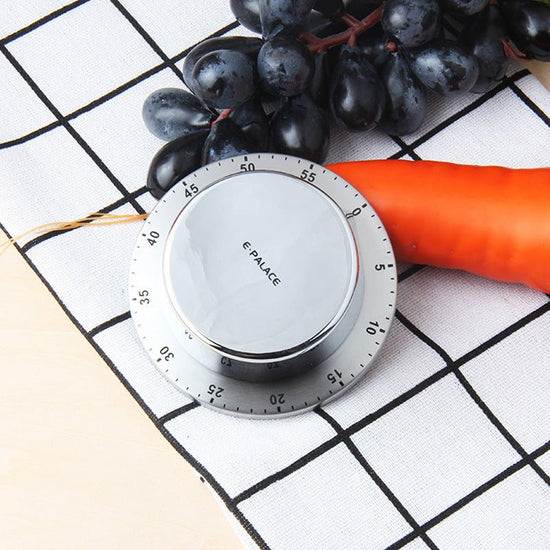 Kitchen Stainless Steel Mechanical Timer Alarm Clock Reminder $23.50 Dana Fashion Specifications: green Dana's Kitchen Overview: no batteries required precise timer and best for time management - use this cute timer to stay focused on your tasks and activ