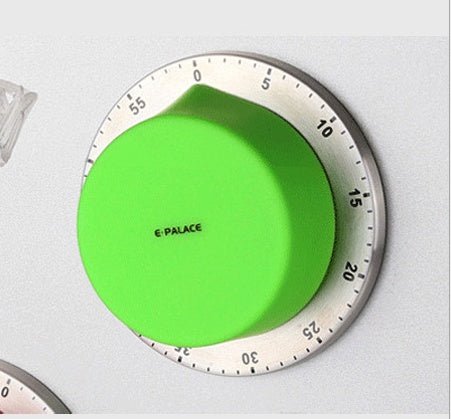 Kitchen Stainless Steel Mechanical Timer Alarm Clock Reminder $23.50 Dana Fashion Specifications: green Dana's Kitchen Overview: no batteries required precise timer and best for time management - use this cute timer to stay focused on your tasks and activ