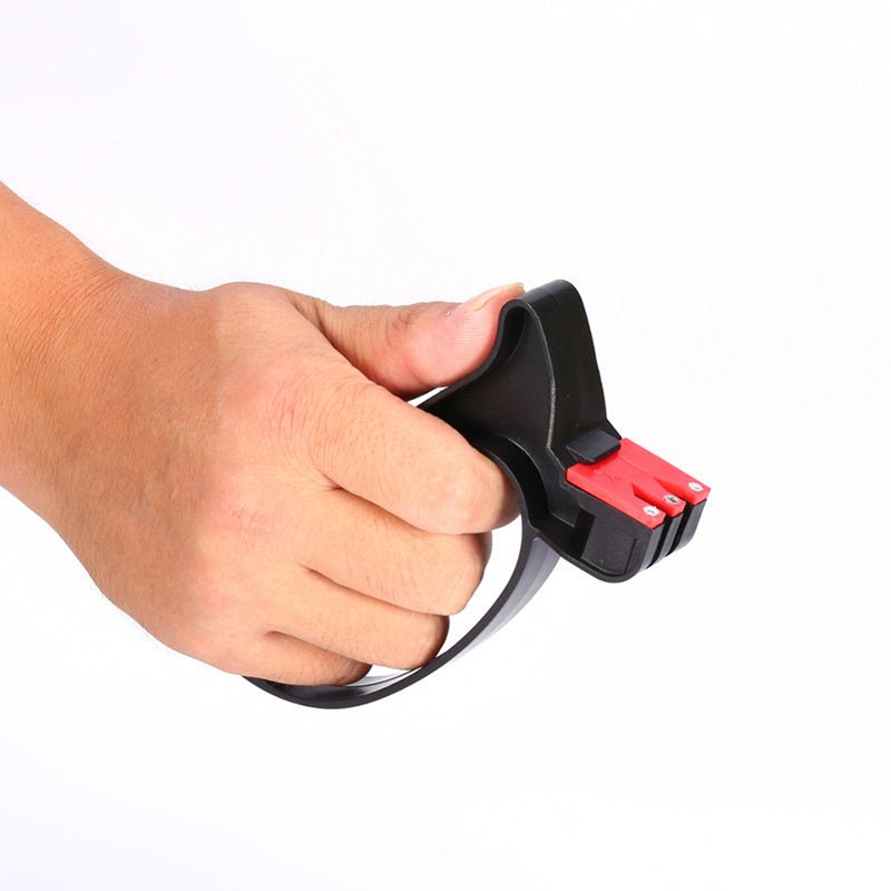 Knife Sharpener Handheld Scissor Blade Sharpening Convenient Kitchen Tools Grindstone 2 In 1 Kitchen Gadgets $9.50 Dana Fashion Color: Black Dana's Kitchen Overview: Brand new and high quality. 2-in-1 professional quality blade sharpener for sharpening bo
