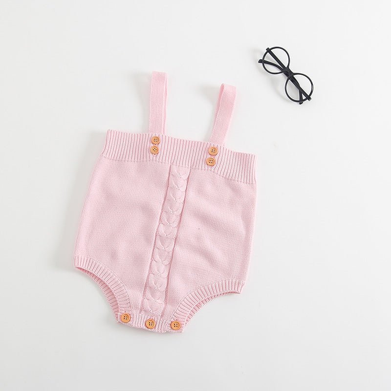 Knitted baby onesies $16.20 Dana Fashion Color: Pink Size: 66cm Baby Clothing Sleeve: Sleeveless Whether hooded: not hooded Thickness: General Fabric name: Artificial colored cotton Main fabric composition: cotton Main fabric ingredient content: 95 (%) Cl