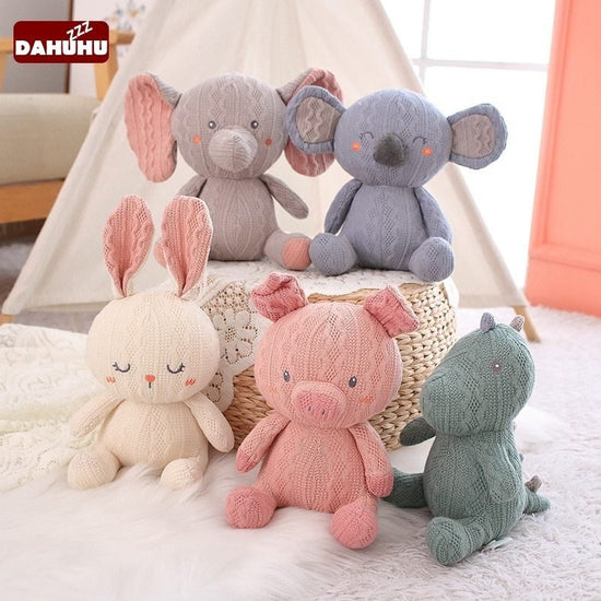 Knitted Wool Baby Toys To Appease The Doll Rabbit, Koala, Pig, Elephant $37.42 Dana Fashion Color: Elephant Size: 20cm Toys & Hobbies Product Information Genus Category: Plush Doll Modeling Category: Animal Whether The Modeling Is Cartoon Or Animation: No