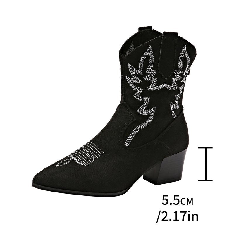 Korean Fashion Pointed-toe Slip-on Platform Fashion Casual Plus Size Women's Boots $58.42 Dana Fashion Color: Black Size: 35 Women's shoes ข้อมูลผลิตภัณฑ์: ลวดลาย: สีทึบ วัสดุซับใน: หนังเทียม สี: ดำ ความสูงส้น: ส้นกลาง (3-5CM) ความยาวถุงเท้า: ท่อต่ำ รูปร่