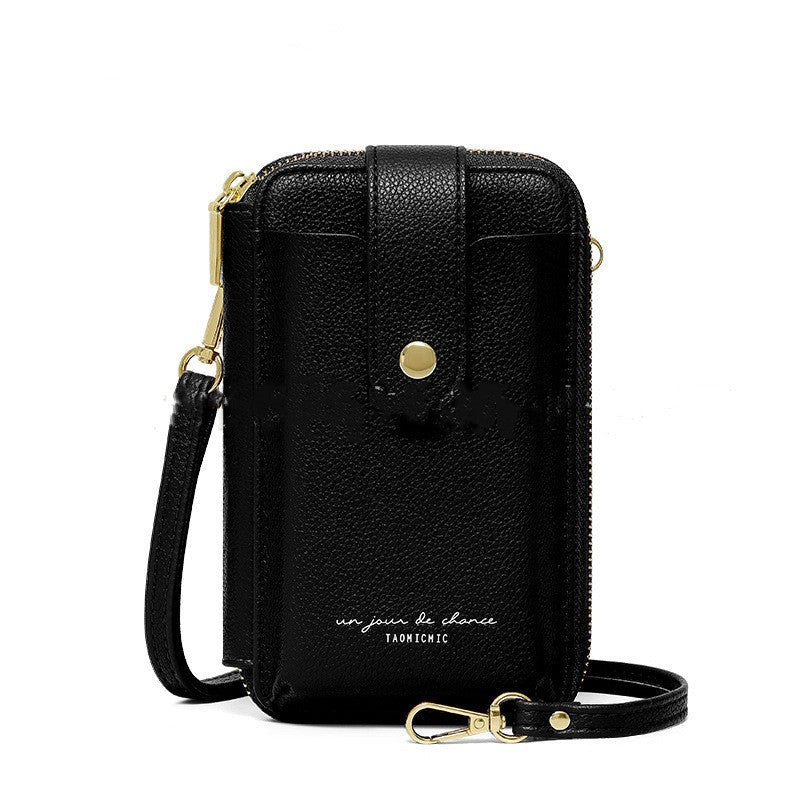 Korean Style Advanced Simple Large Capacity Vertical Creative Mobile Phone Bag Women's Pu Purse $25.00 Dana Fashion Color: Black Women's Bags Product information: Lining texture: Polyester Applicable scenario: Daily configuration Color: green, wine red, b
