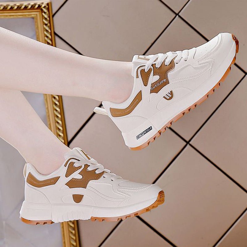 Korean Style All-matching And Lightweight Running Leather Casual Daddy Shoes Women $36.16 Dana Fashion Color: 5162 Blue Size: 35 Women's shoes Product information: Suitable site: plastic, floor, Wild Pattern: stripes Lining material: Mesh Applicable sport