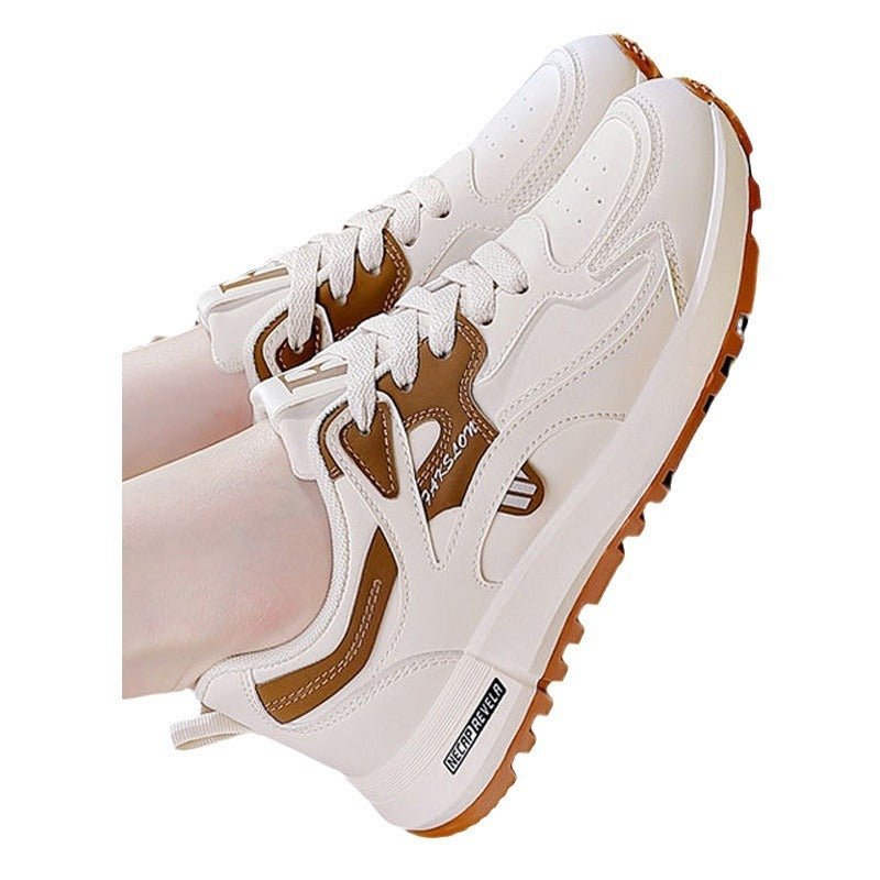 Korean Style All-matching And Lightweight Running Leather Casual Daddy Shoes Women $36.16 Dana Fashion Color: 5162 Blue Size: 35 Women's shoes Product information: Suitable site: plastic, floor, Wild Pattern: stripes Lining material: Mesh Applicable sport