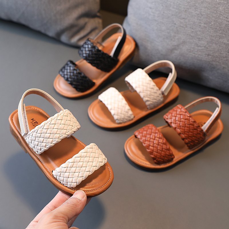 Korean Style Children's Shoes Baby Flat Beach $28.19 Dana Fashion Color: Beige Shoe size: 23 Baby & Mother Product information : Upper material: artificial leather Function: breathable, non-slip, wear-resistant Pattern: plain Sole material: beef tendon We