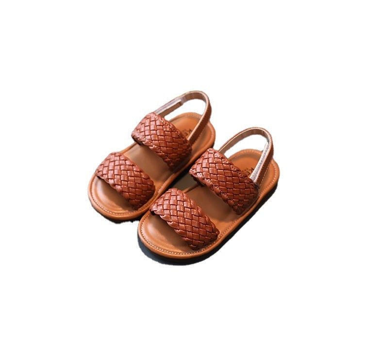 Korean Style Children's Shoes Baby Flat Beach $28.19 Dana Fashion Color: Beige Shoe size: 23 Baby & Mother Product information : Upper material: artificial leather Function: breathable, non-slip, wear-resistant Pattern: plain Sole material: beef tendon We