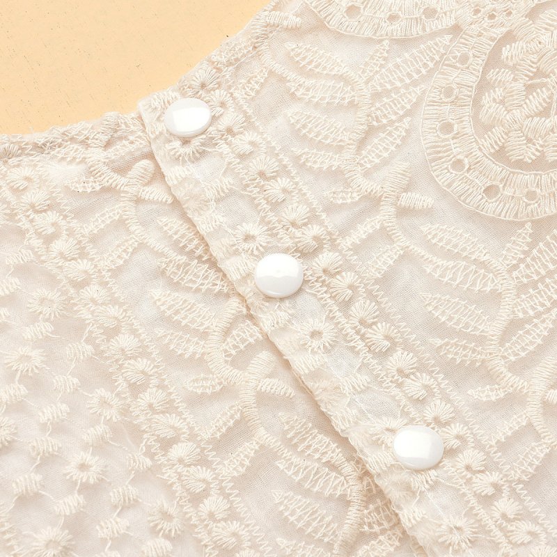 Lace baby jumpsuit $15.80 Dana Fashion Color: Beige Style: Long sleeve Size: 100cm Baby Clothing Sleeve length: long sleeve, sleeveless Suitable season: Spring Fabric name: Cotton Main fabric composition content: 65 (%) Closed style: concealed buckle Styl