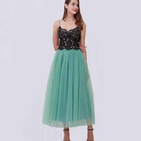 Lace Princess Tulle Long Drees Tutu Skirts For Women $55.00 Dana Fashion Color: Black Size: One size Women's clothing Product information: Product Category: Skirt Applicable people: female Pattern: plain Skirt length: long skirt Size Information: Size: on