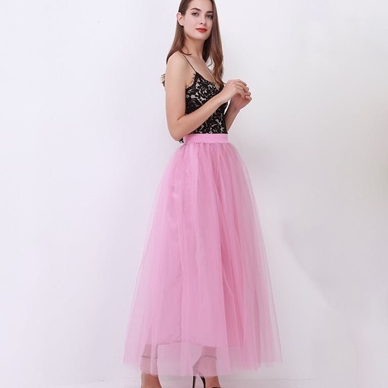 Lace Princess Tulle Long Drees Tutu Skirts For Women $55.00 Dana Fashion Color: Mauve red Size: One size Women's clothing Product information: Product Category: Skirt Applicable people: female Pattern: plain Skirt length: long skirt Size Information: Size