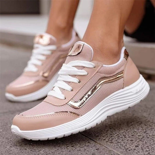Lace-up Sports Style Low-top Shoes Women $35.14 Dana Fashion Color: Black Size: 36 Women's shoes Product information: Pattern: solid color Applicable sports: Universal Lining material: Mesh Color: white, black, pink Upper height: Mid-top Heel height: low